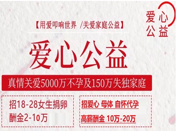 顺城捐卵助孕生子 爱心志愿者招募